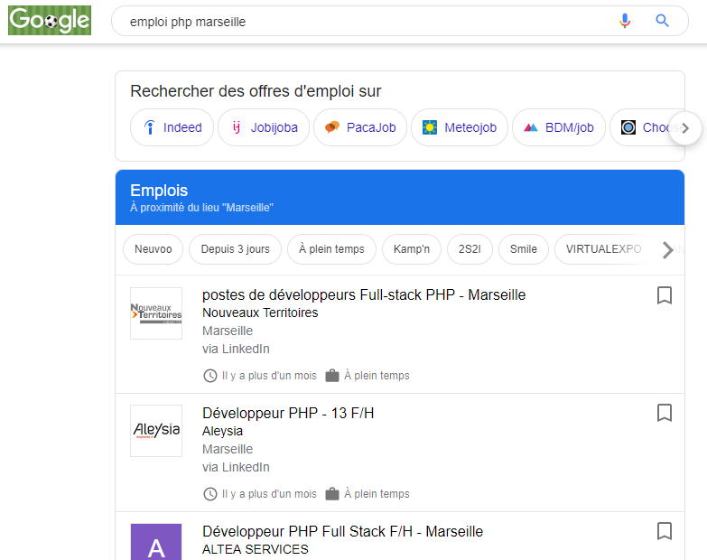 emploi google